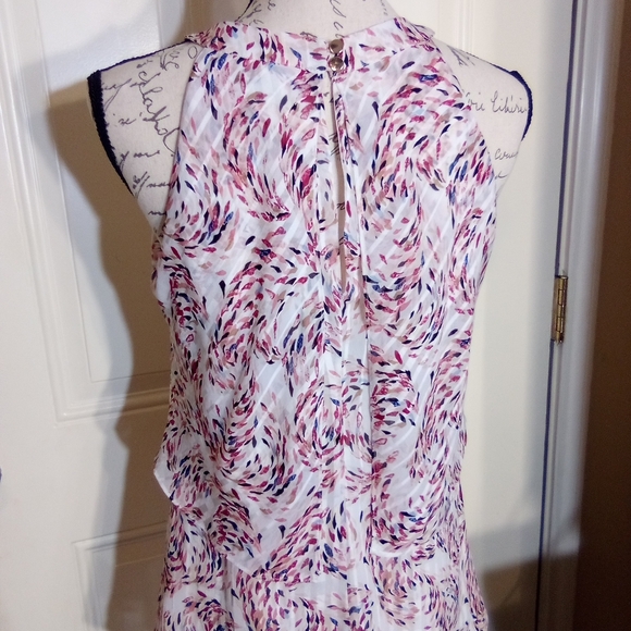 White House Black Market Top Women's Casual Size 4 Sleeveless Multicolor - Picture 7 of 7